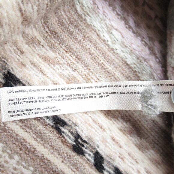 Anthropologie Daily Practice Turtleneck Sweater Dress Grey Motif Medium - Picture 9 of 12